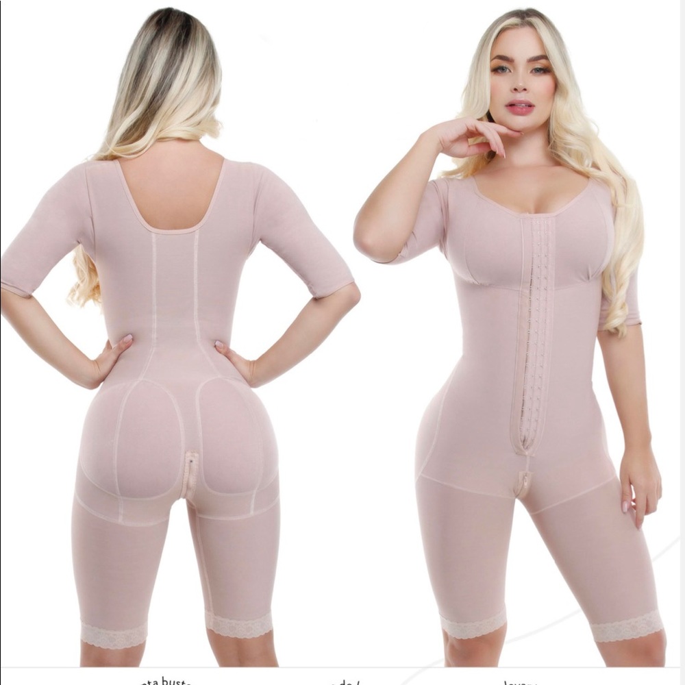 Mid thigh faja (body garment) waist shaper